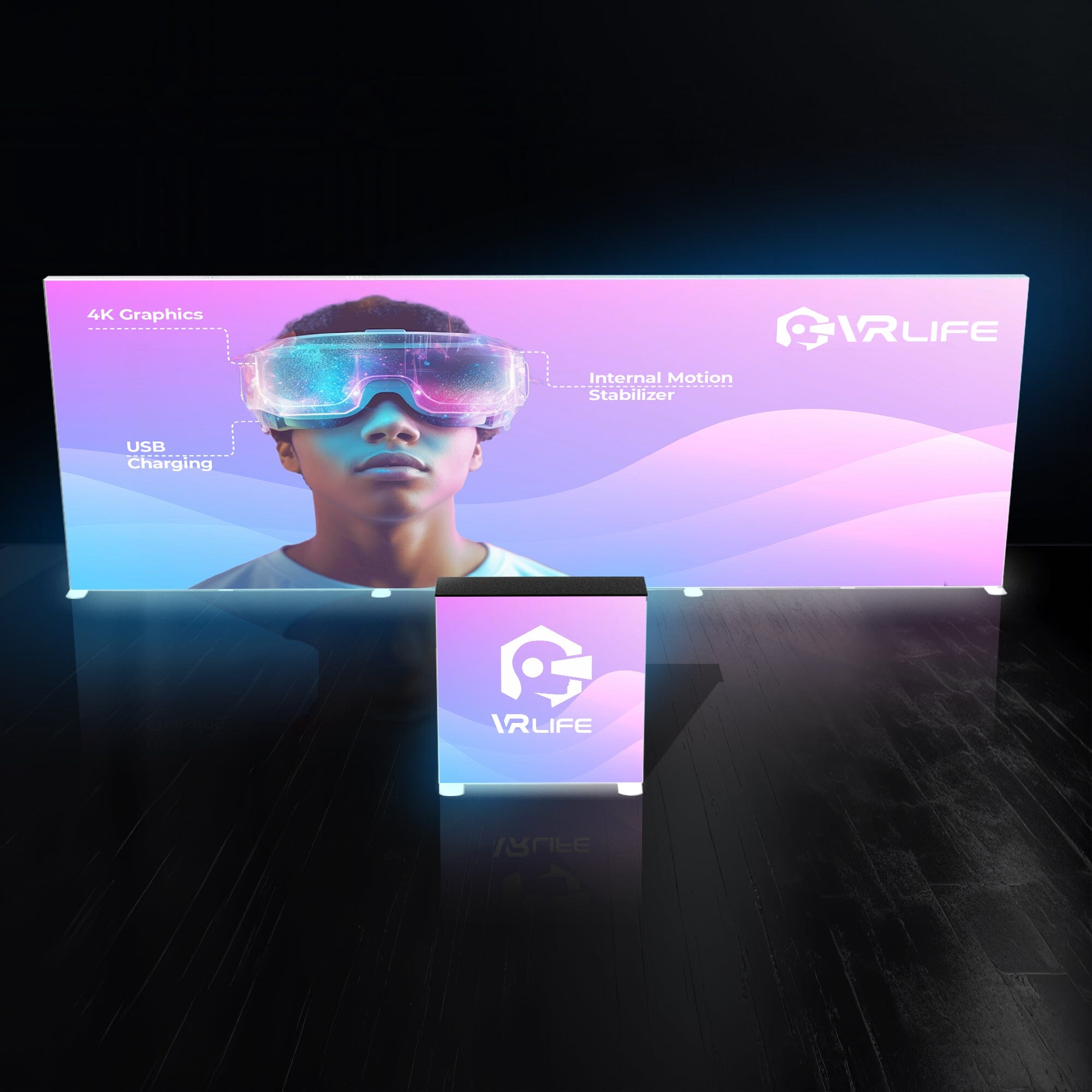 20ft Backlit SEG Trade Show Booth Display 3