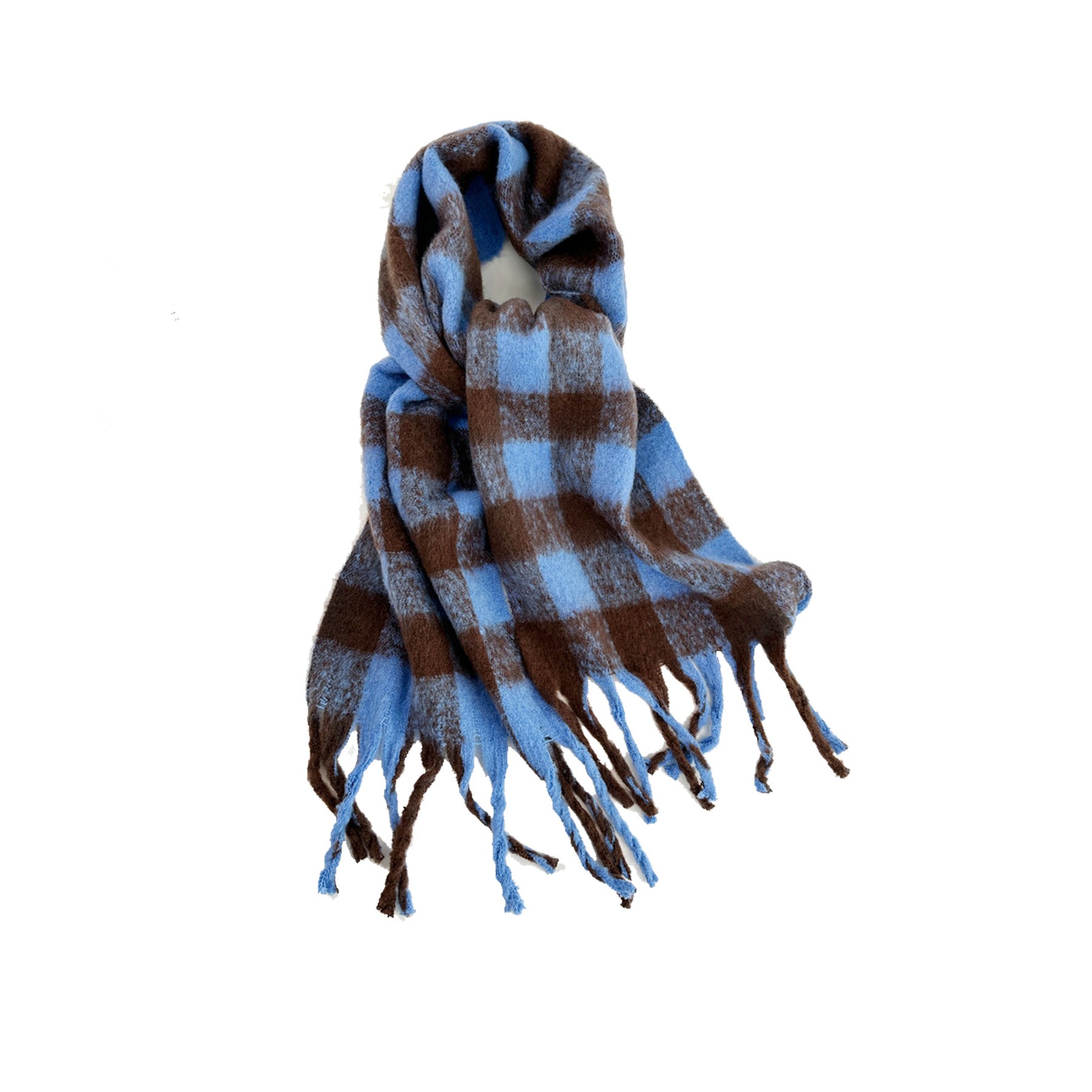 Cashmere Feel Plaid Scarf 4