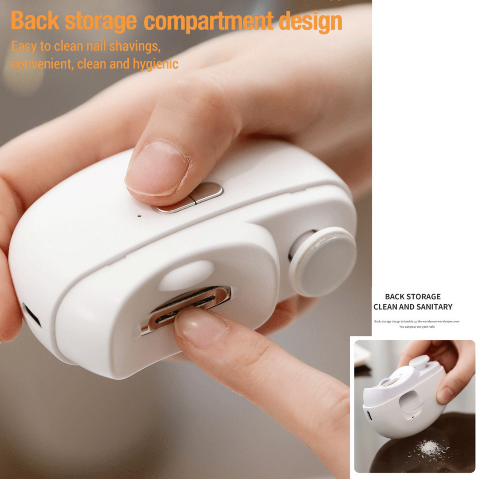 2-in-1 Electric Nail Trimmer And Polisher 8