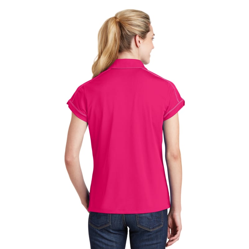 Sport-Tek Women's Contrast Stitch Micropique Sport-Wick Polo. 11