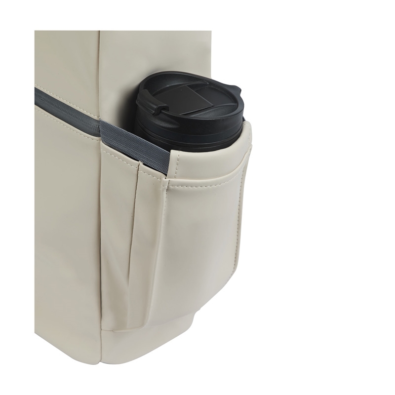 Casey PU Roll-Top Laptop Backpack 26