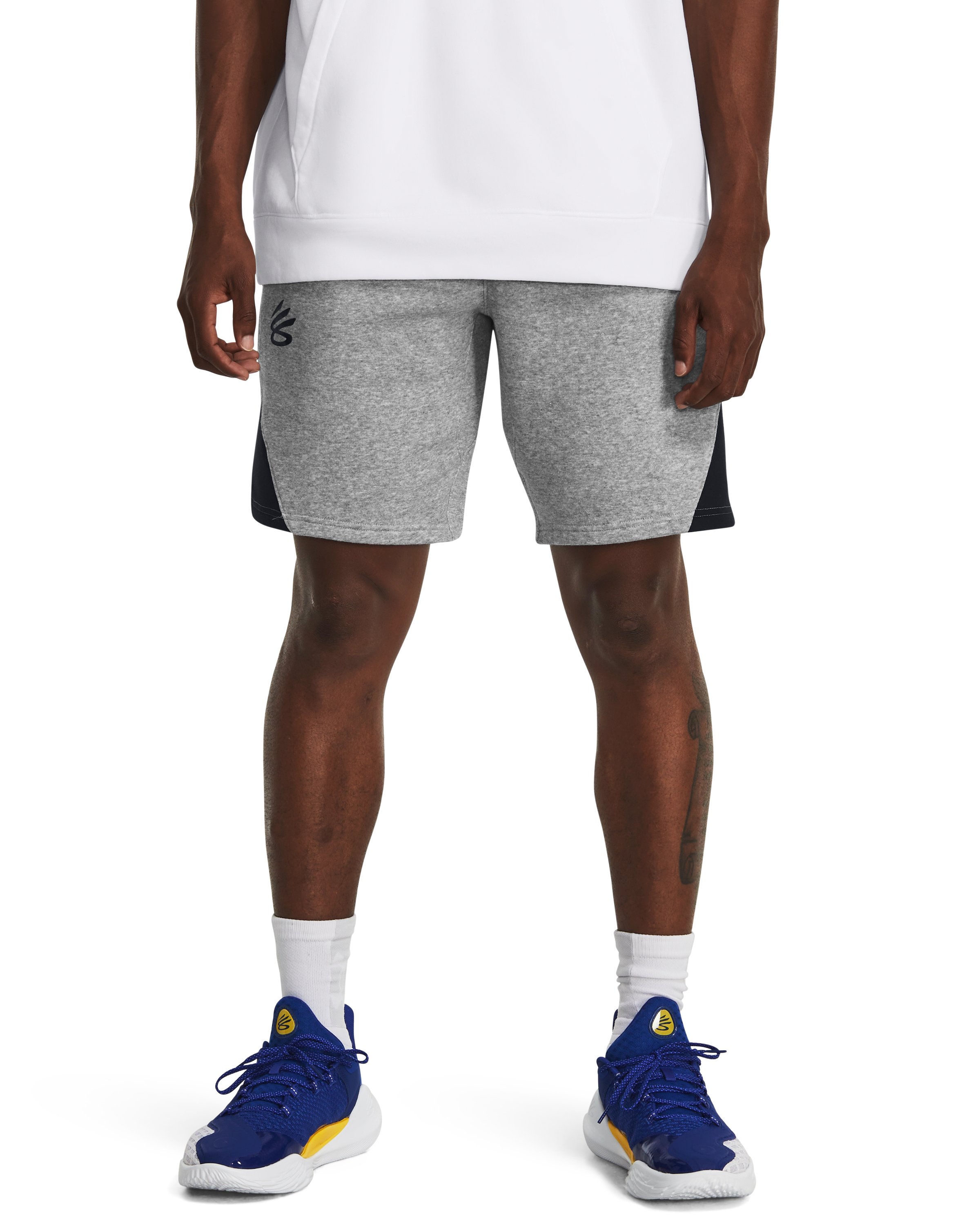Curry Splash Fleece Men's 9 Shorts, custom shorts with logo imprint 3