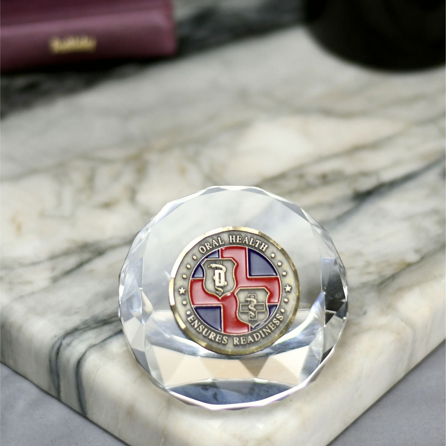 Crystal Round Paperweight 2