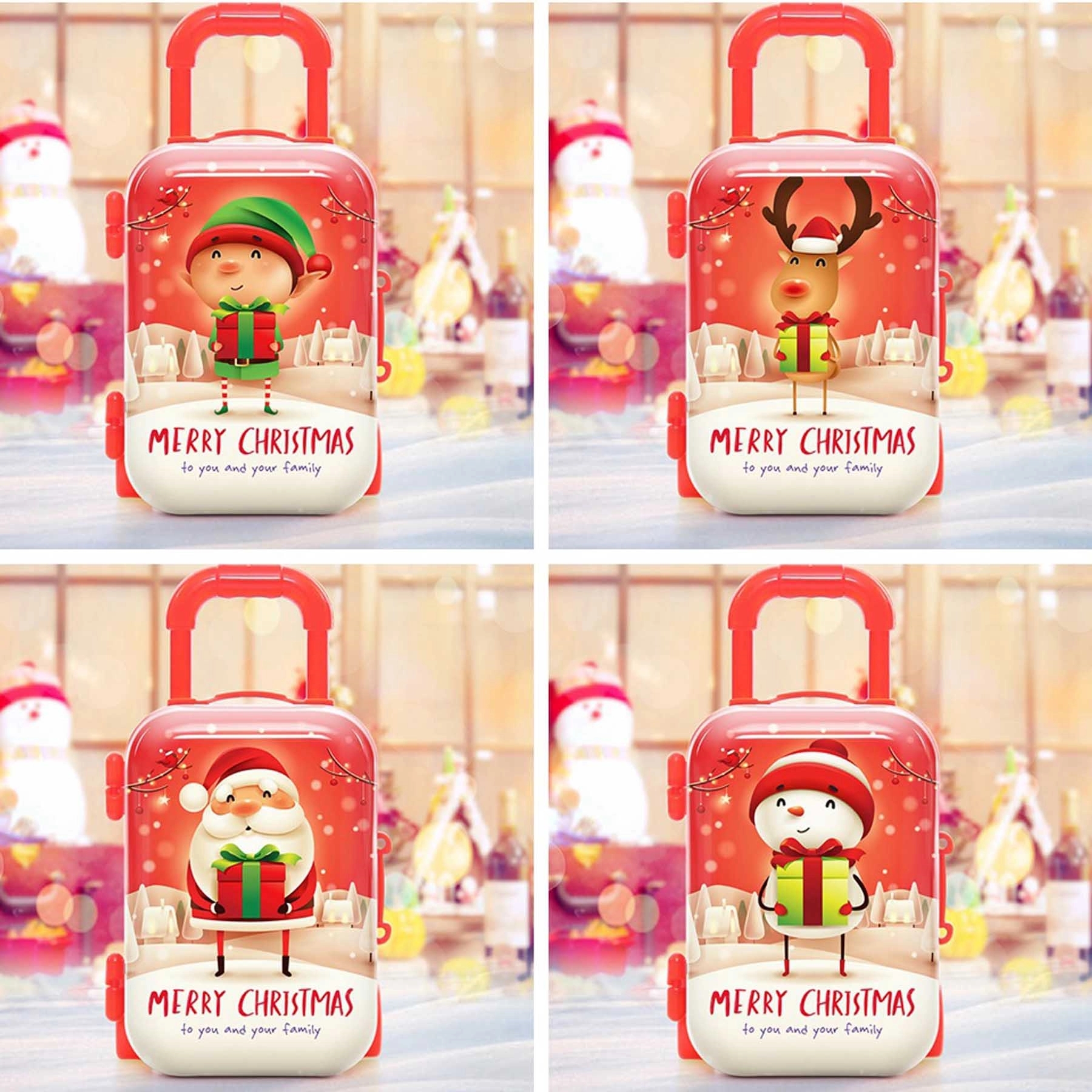Kid Christmas Mini Suitcase Gift Box Luggage 2