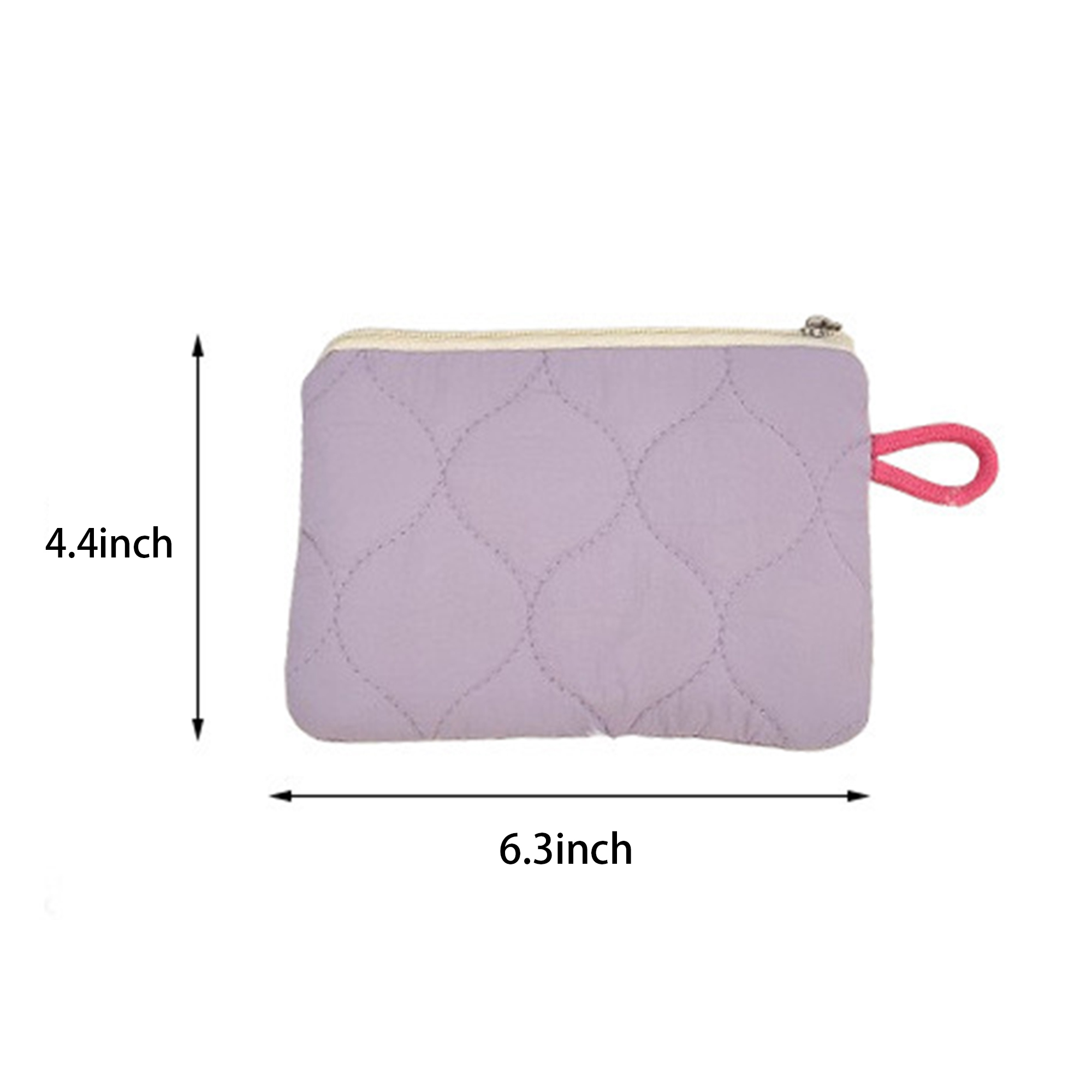 Quilted Zippered Mini Pouch 7