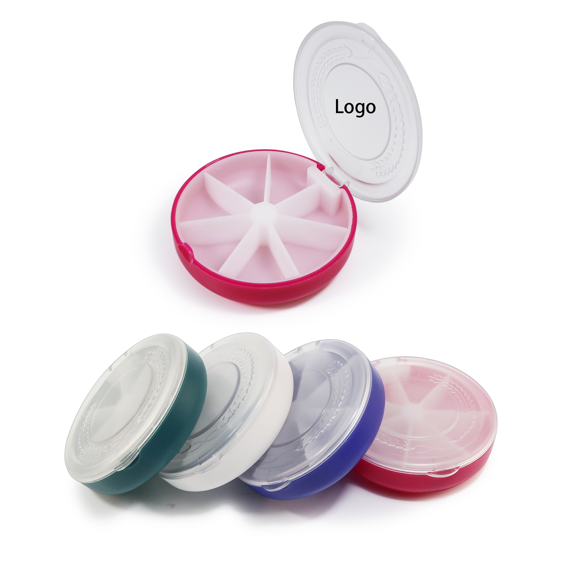 Portable Round Pill Box 5