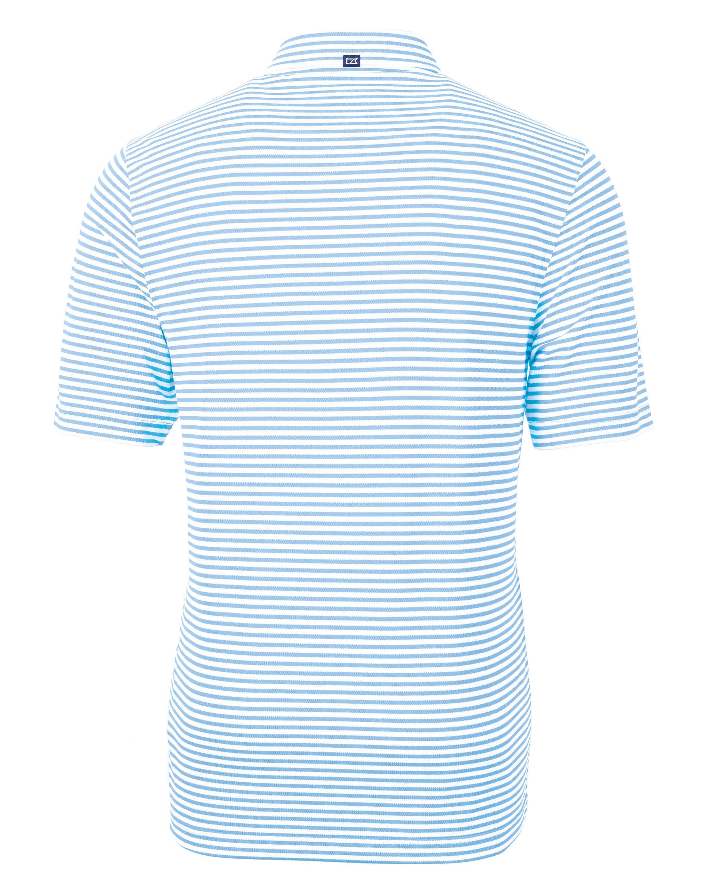 Virtue Eco Pique Stripe Recycled Mens Polo