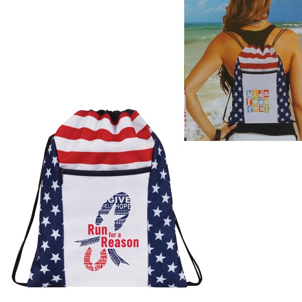 Patriotic Drawstring Backpack 2