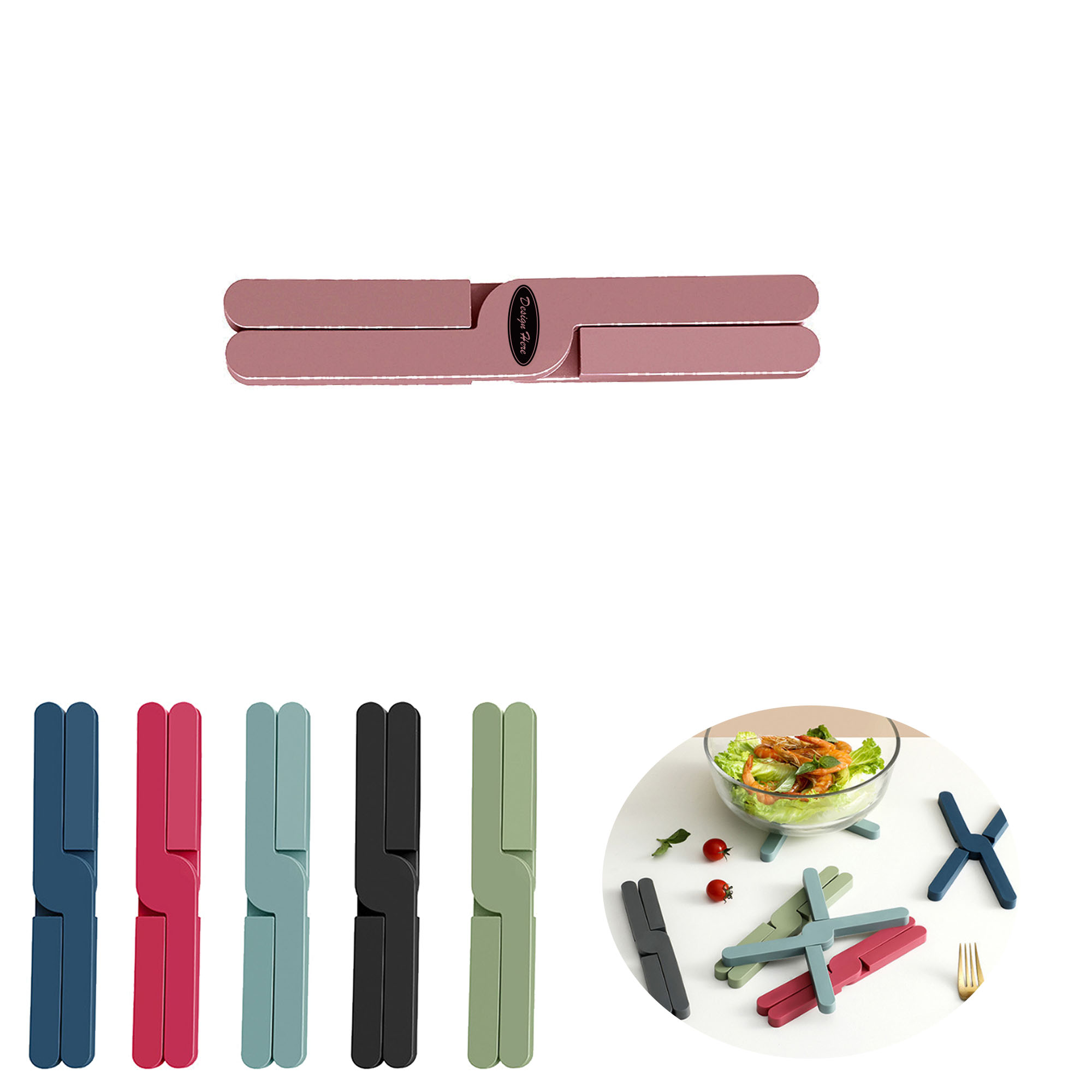 Versatile Silicone Folding Pot Pad for Heat Protection 2