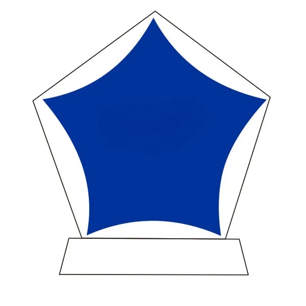 Blue Star Shaped Crystal Awards 2