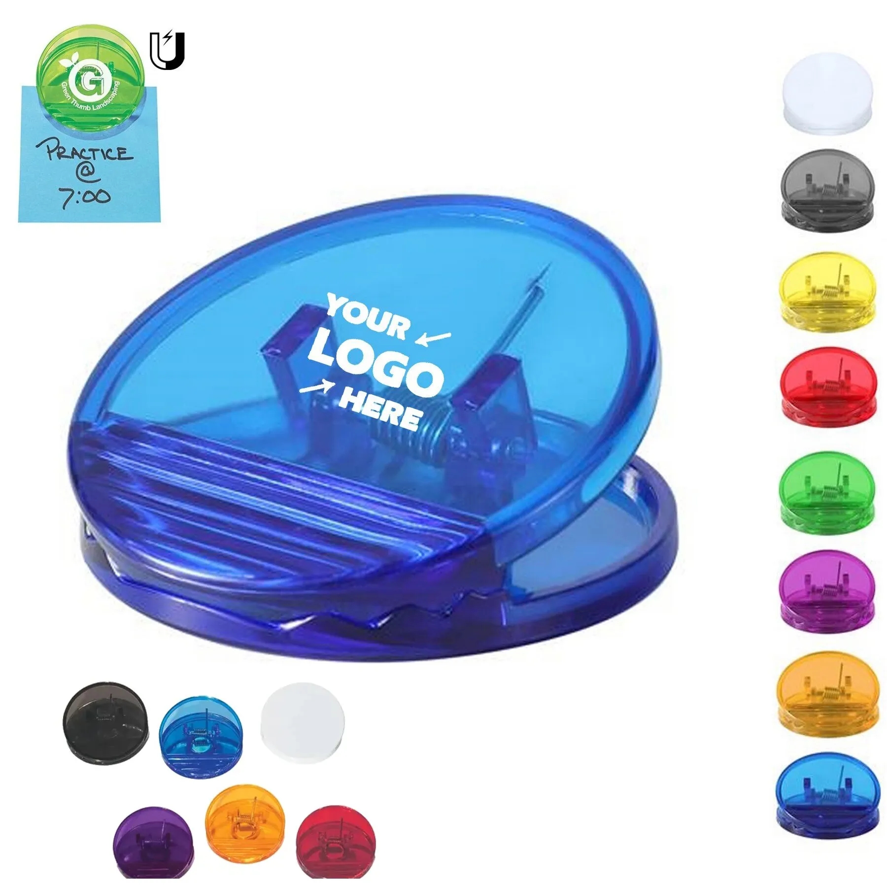 Round Magnetic Memo Clip Holder 6
