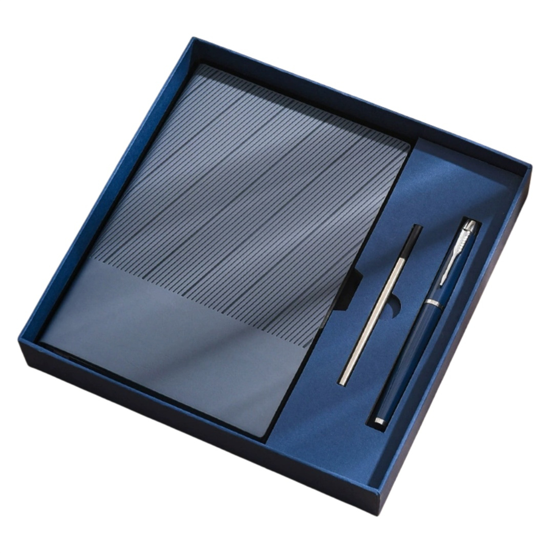 A5 Twill Notebook and Pen Gift Box Set 4