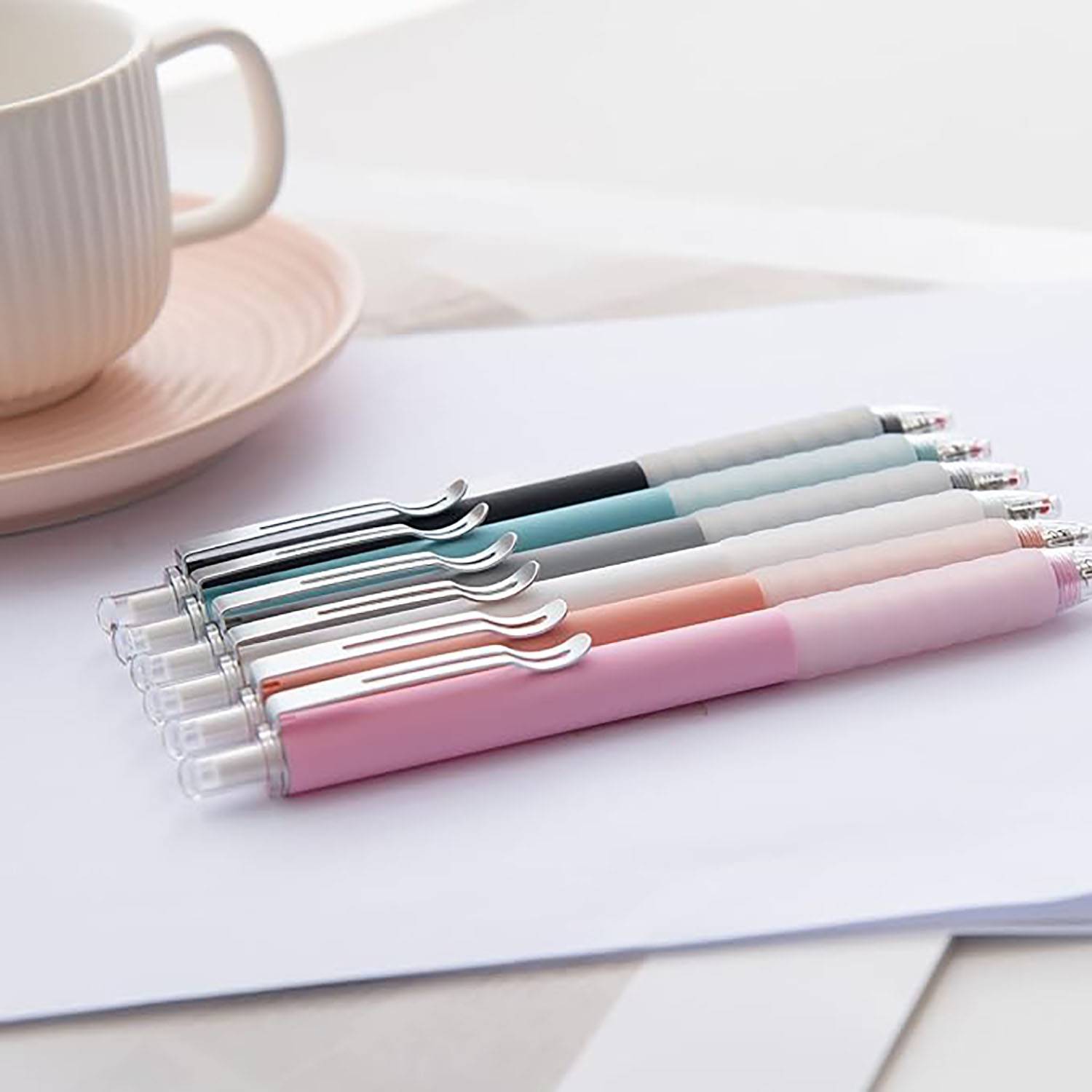 Medium Point Ballpoint Pens with Super Soft Grip 3