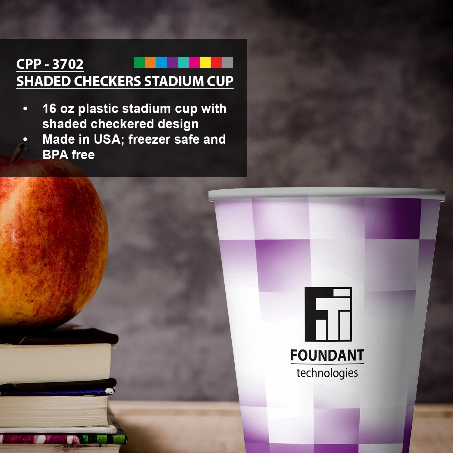 Shaded Checkers Stadium Cup 6