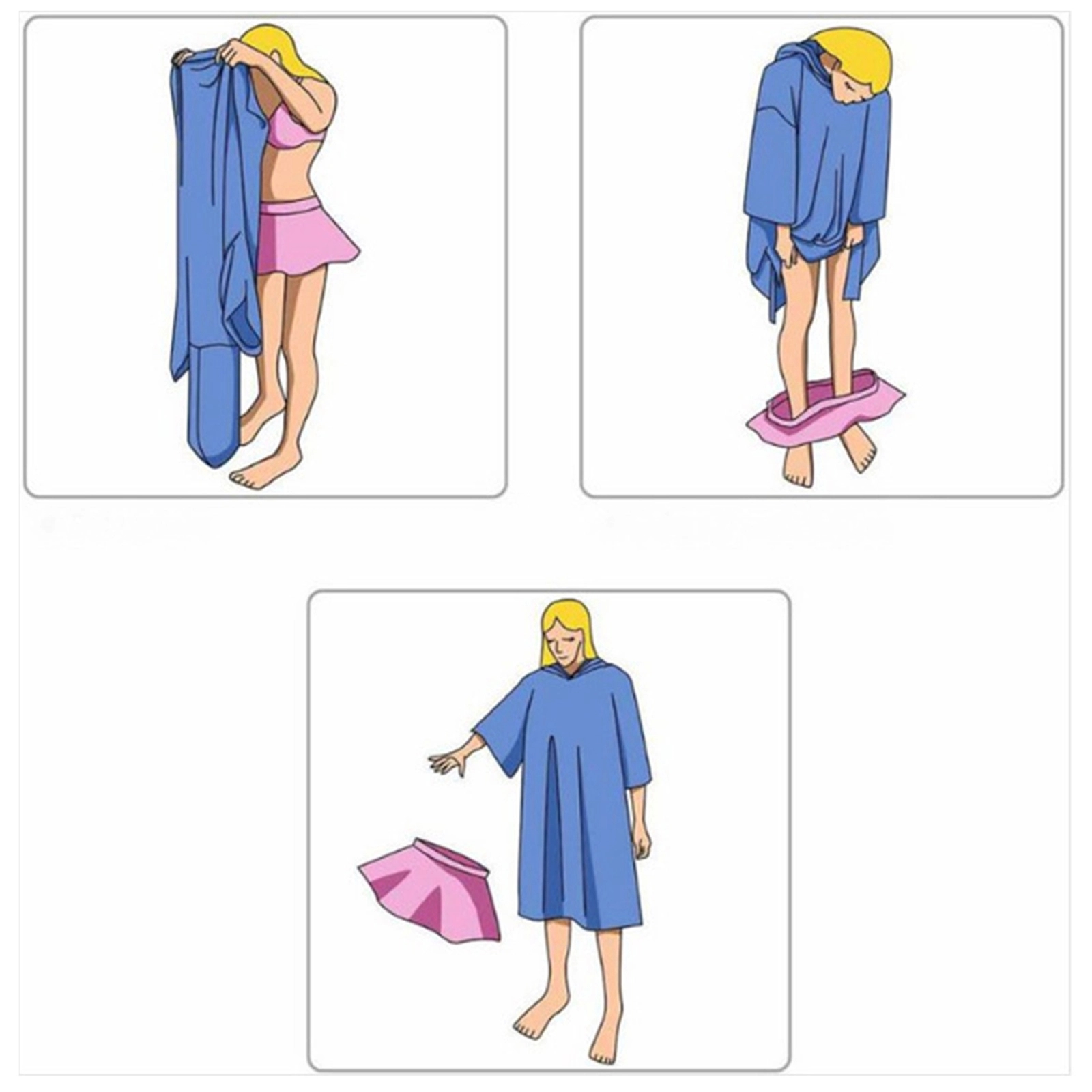 Customize Beach Hooded Towel For Adult 3
