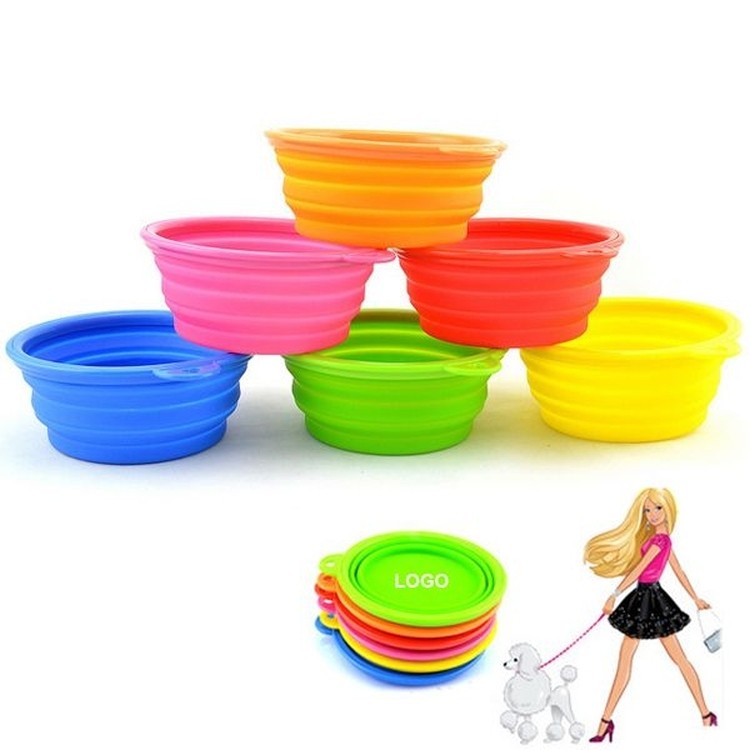 Silicone Pet Expandable Collapsible Travel Bowl 1