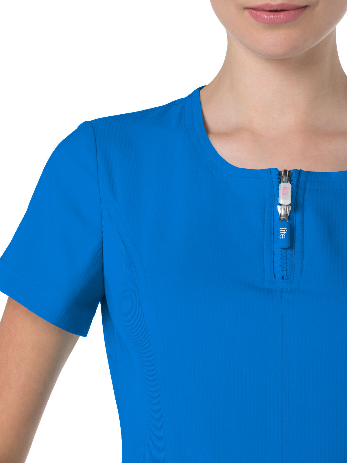 koi - Lite - Women's Four-Pocket Zipper Neck Serenity Top 15