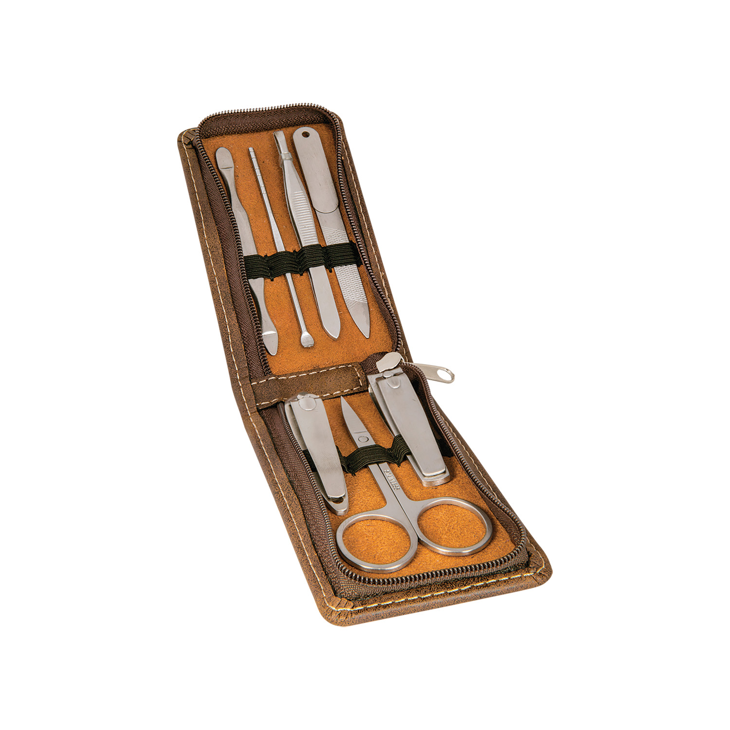 Rustic/Gold Leatherette Manicure Set 2