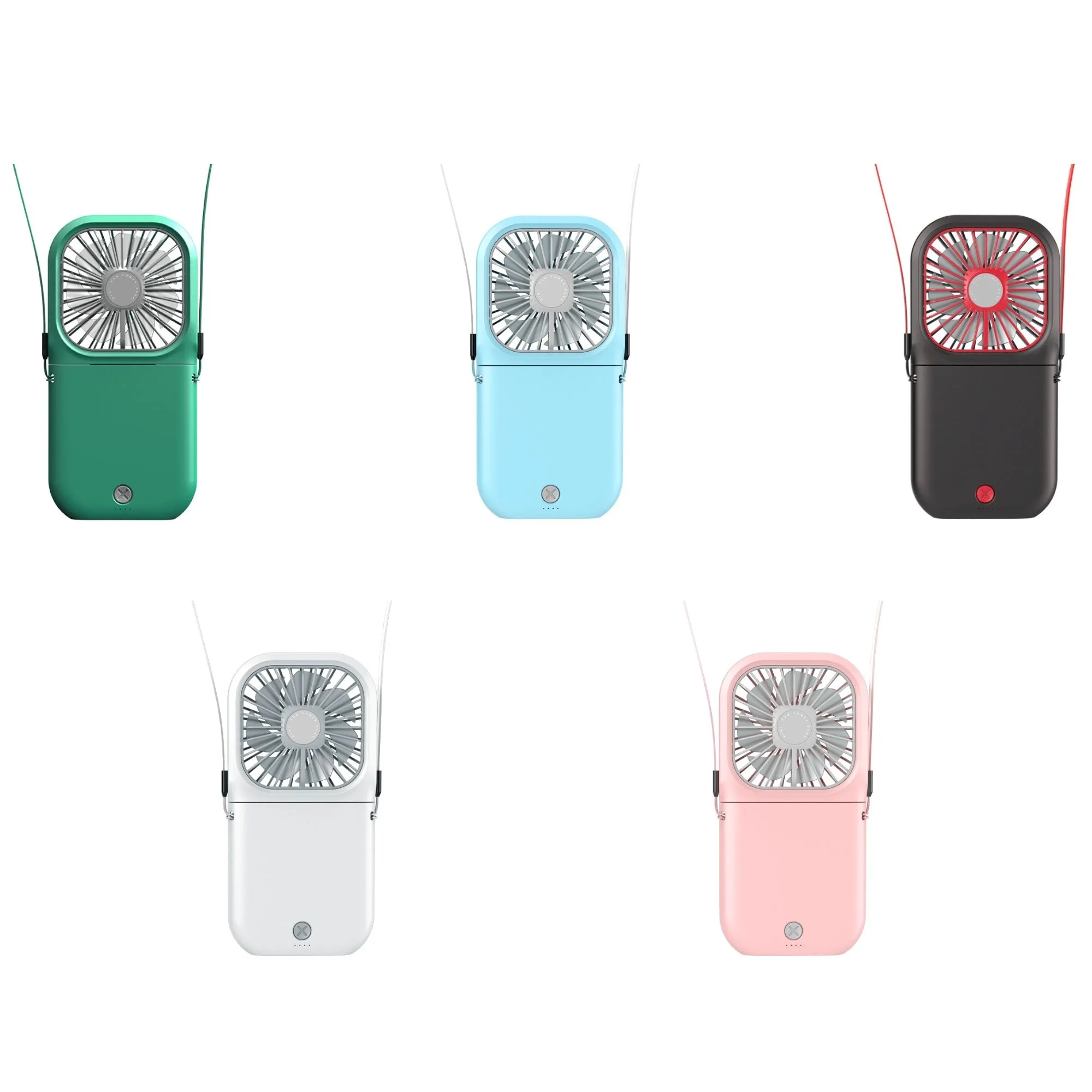 Neck Hanging Foldable Large Capacity Battery Portable Fan 2