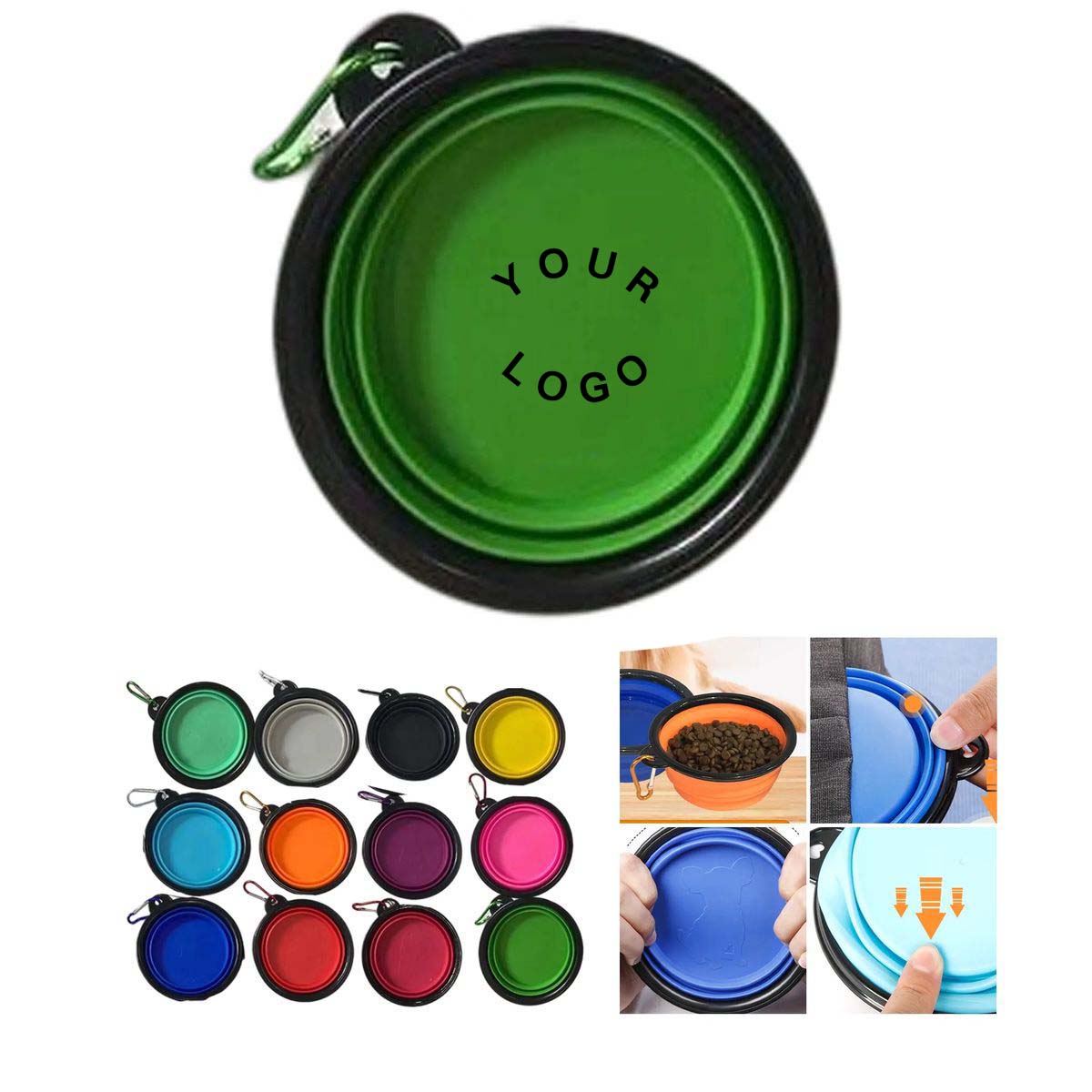 Collapsible Pet Bowl for Feeding and Watering 2