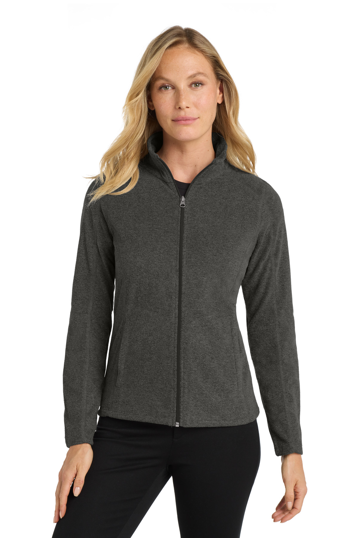Port Authority Women's Heather Microfleece Full-Zip Jacket. L235 21