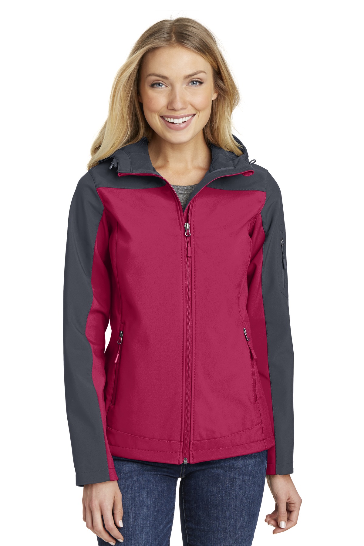 Port Authority Women's Hooded Core Soft Shell Jacket. L335 9