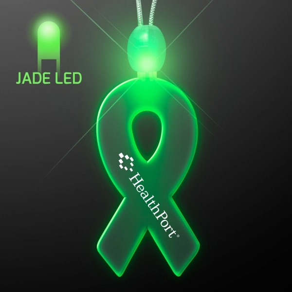 Light-up acrylic ribbon LED necklace 4