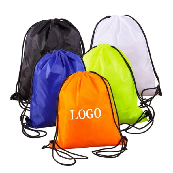 Ultra Light Polyester Drawstring Backpacks - 13" W x 16" H 3