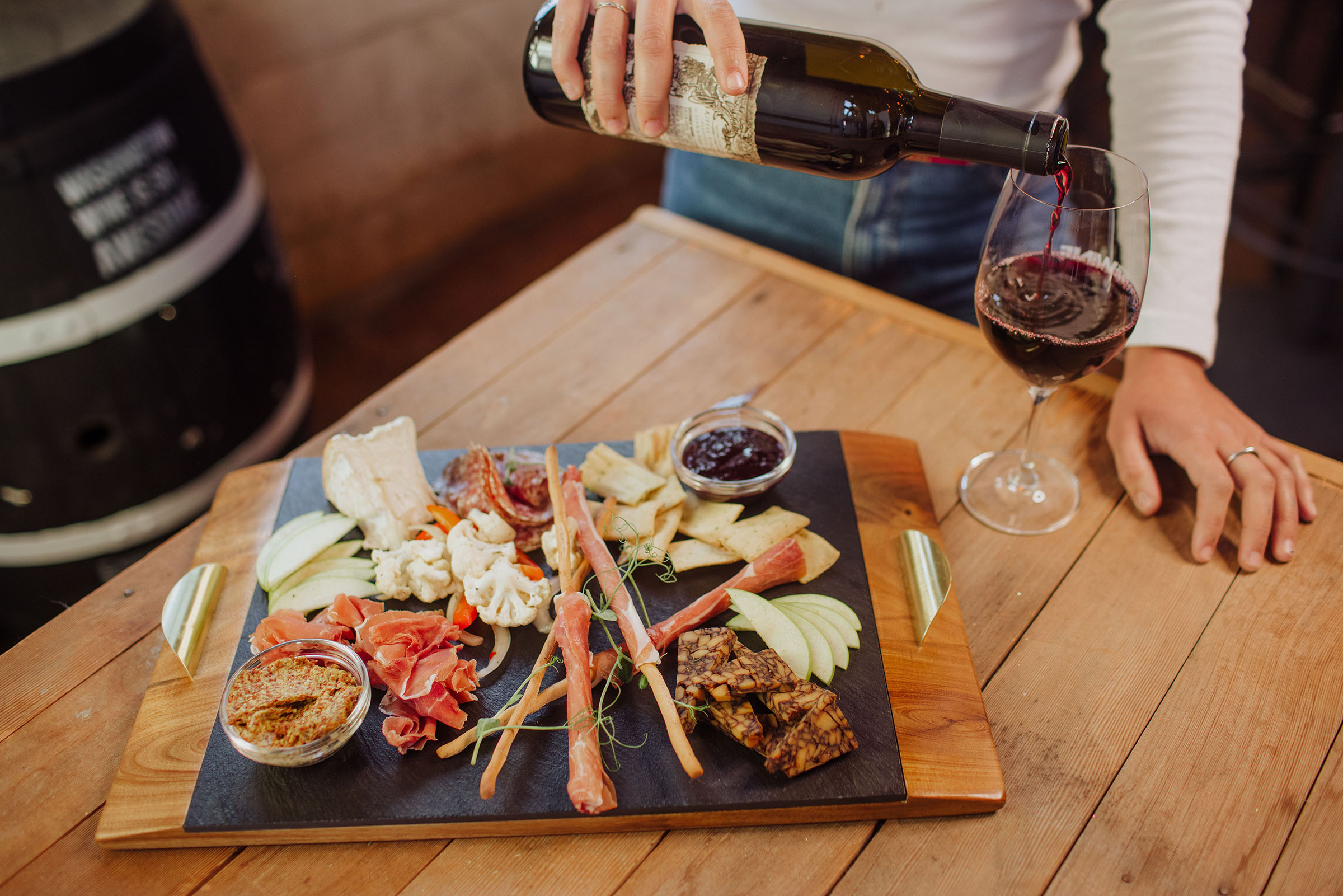 Covina Acacia and Slate Serving Tray 5