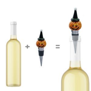 Spooky Halloween Green Pumpkin Wine Stopper Cork 9