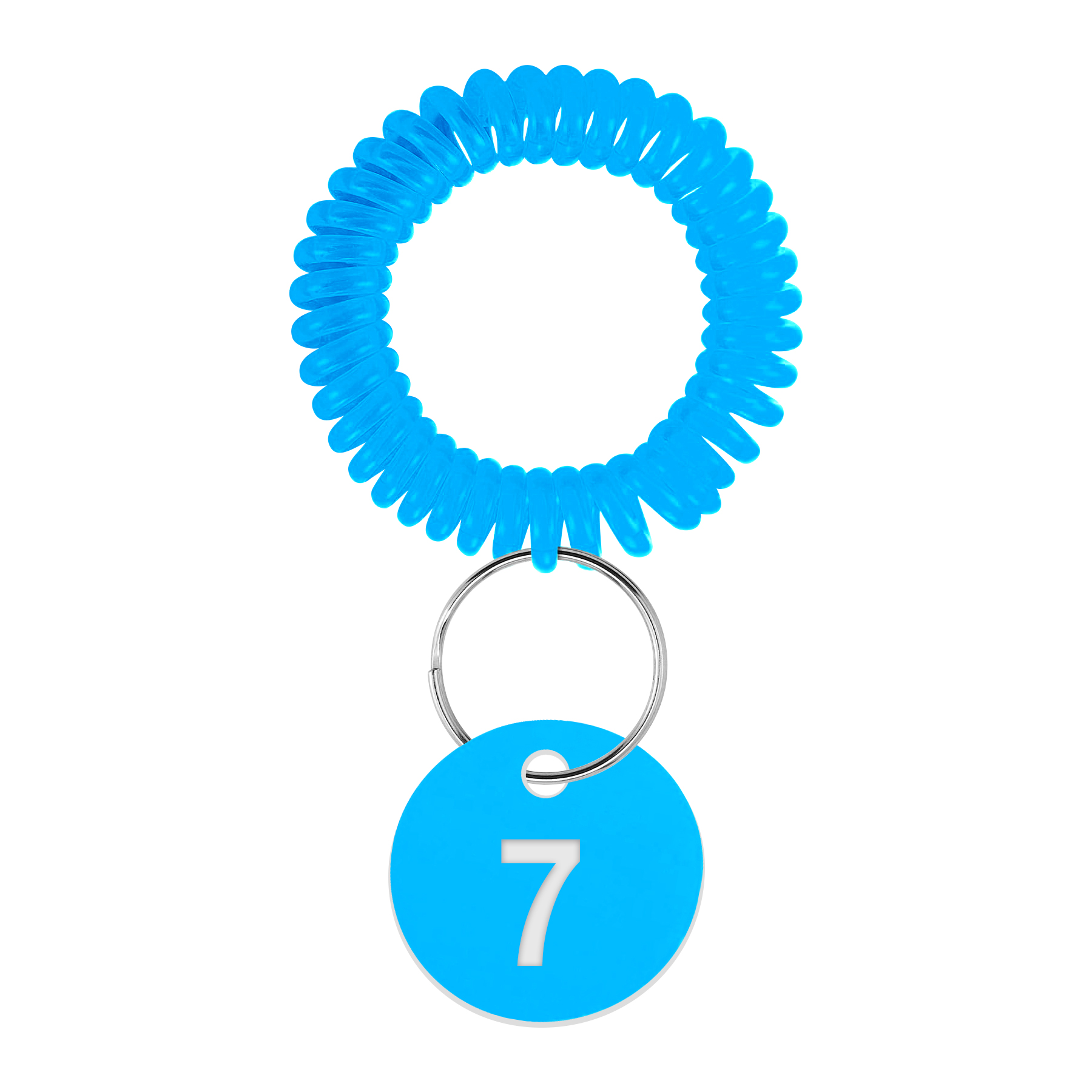 EVA Plastic Spring Number Plate Keychain 4