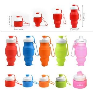 Collapsible Silicone Bottle With Flip Beak 4