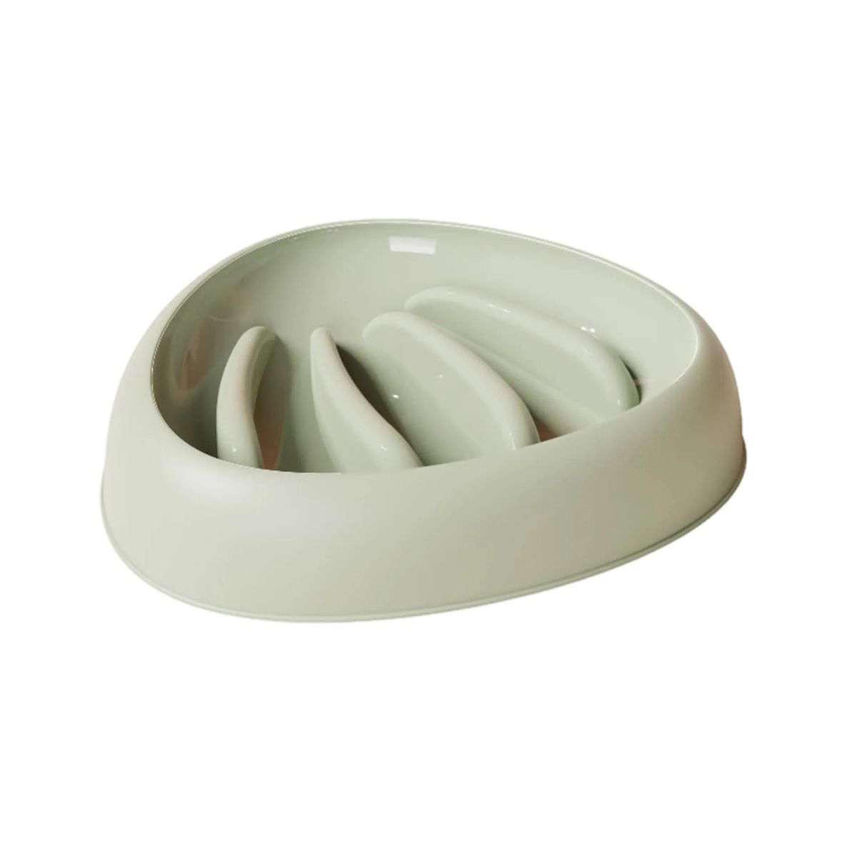 Plastic Pet Bowl with Slow Feed Structure for Safety 3