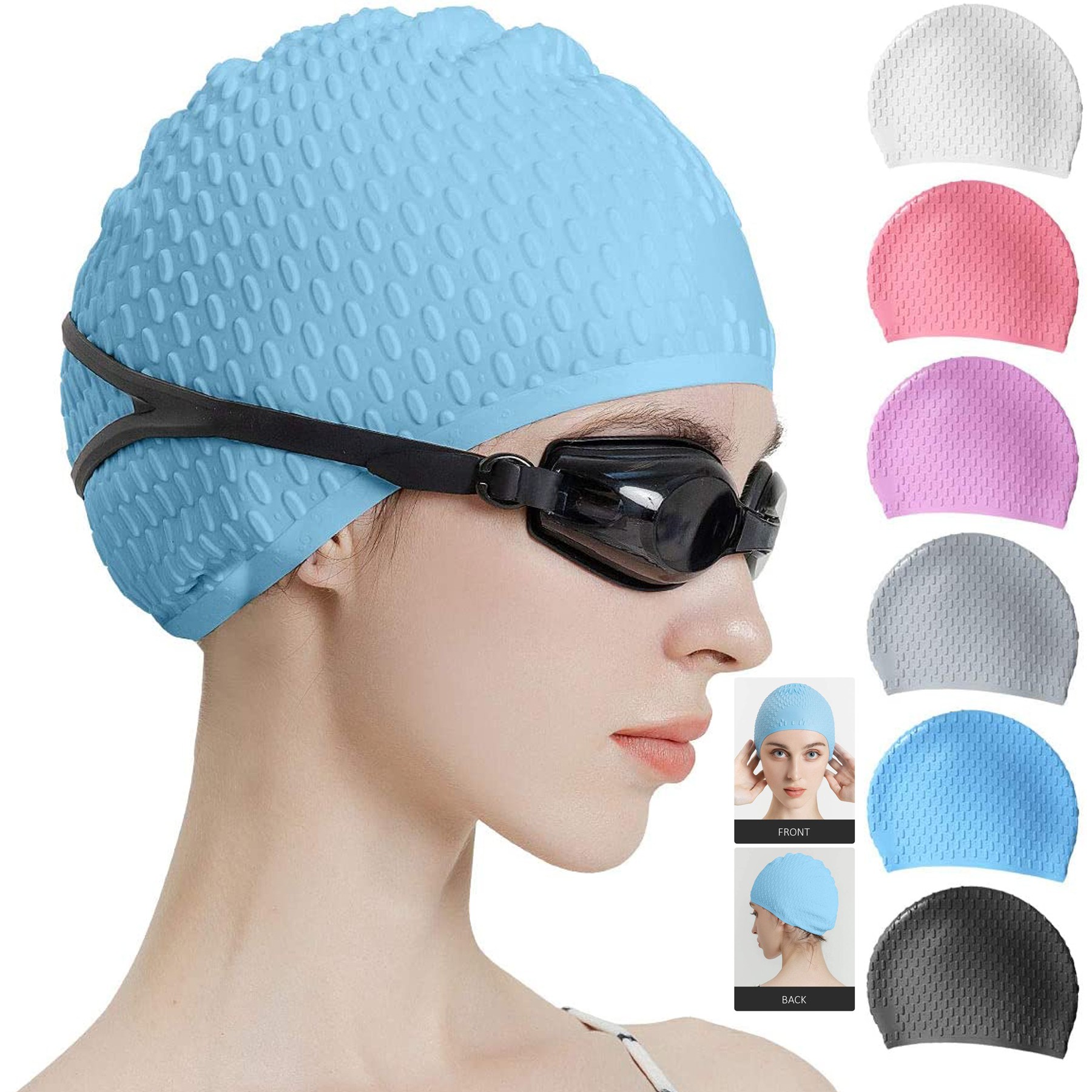 Water Drop Swim Cap 2