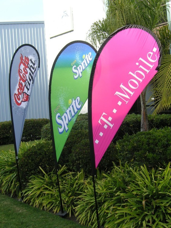 Flex Blade® Teardrop Flag Pole Set Only - 06' 2