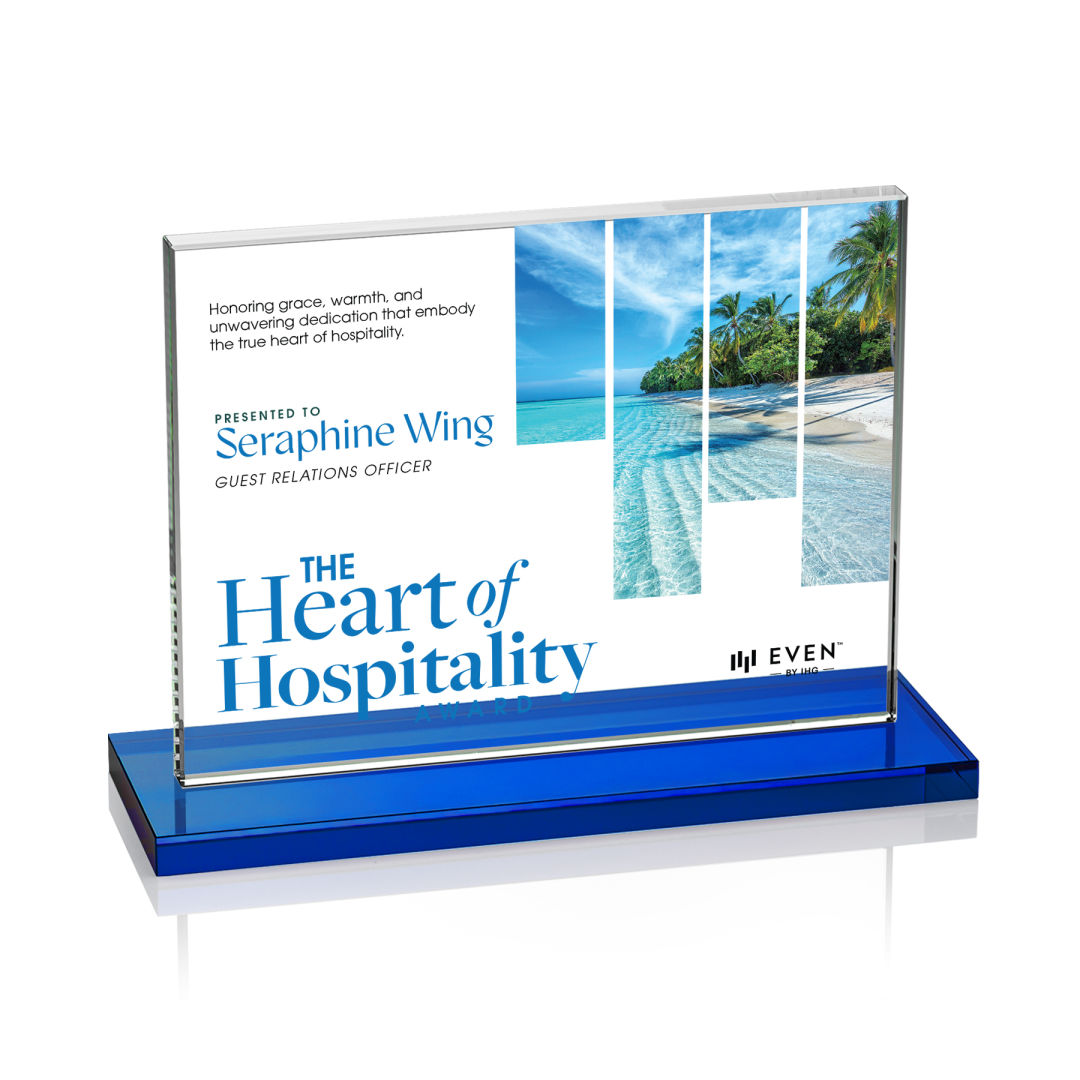 Emperor VividPrint™ Award - Blue (Horiz)