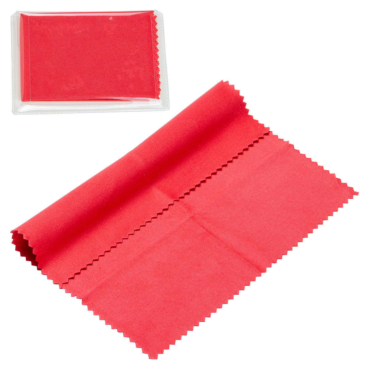 6" x 6" 220GSM Microfiber Cleaning Cloth in Clear PVC Case 11
