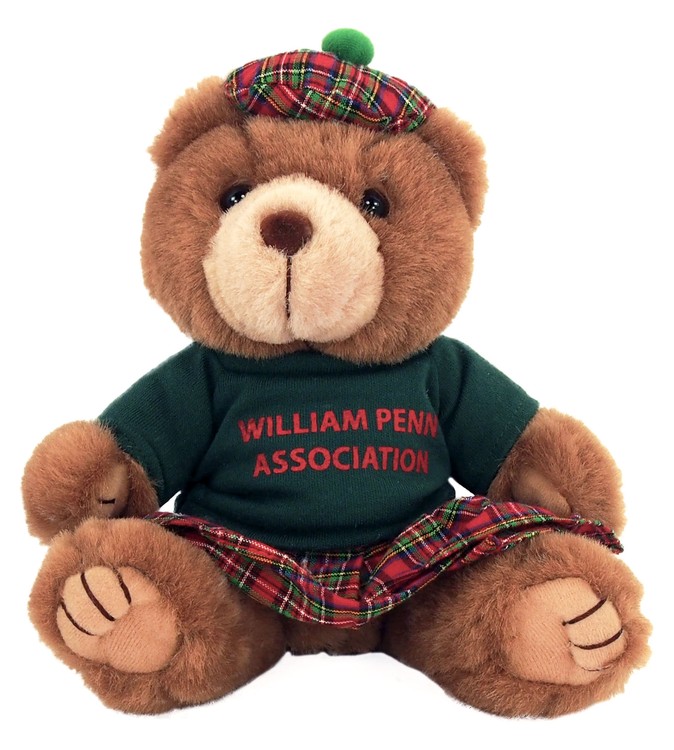 8" Scottish Bear with one color imprint 2