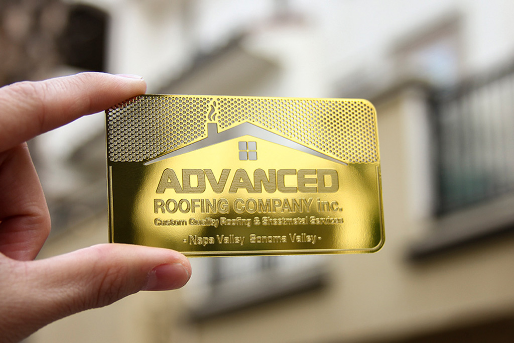 Brass Finish Business Cards 17