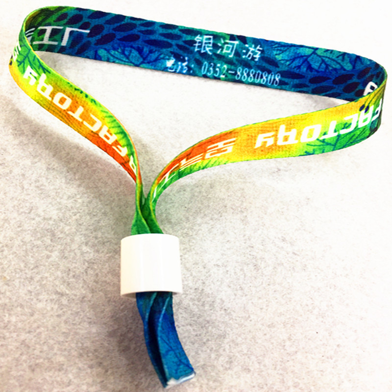 Sublimated Fabric Wristband Lanyard--13"X0.59" 6