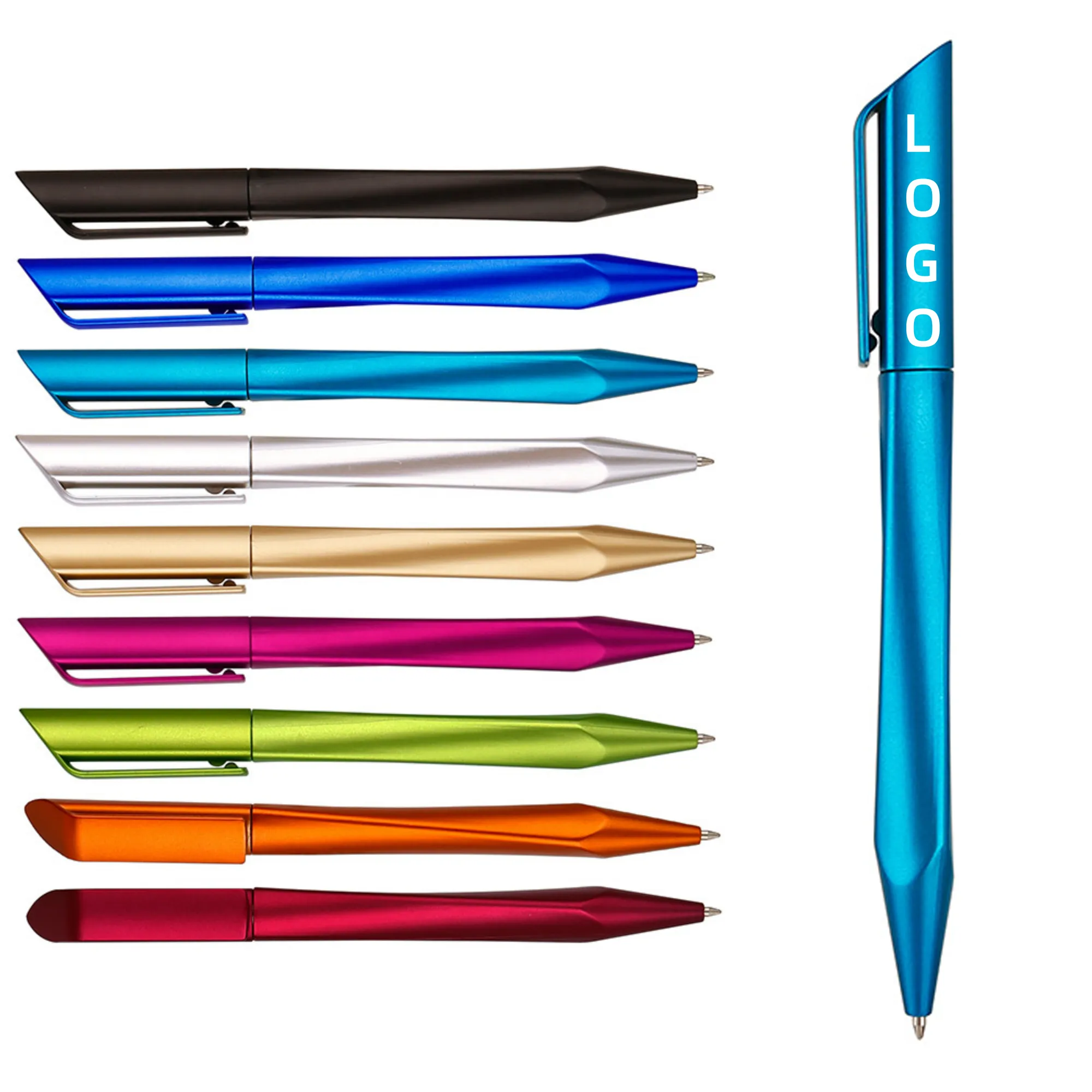 MOQ Twist-Action Metal Paint Ballpoint Pen 2