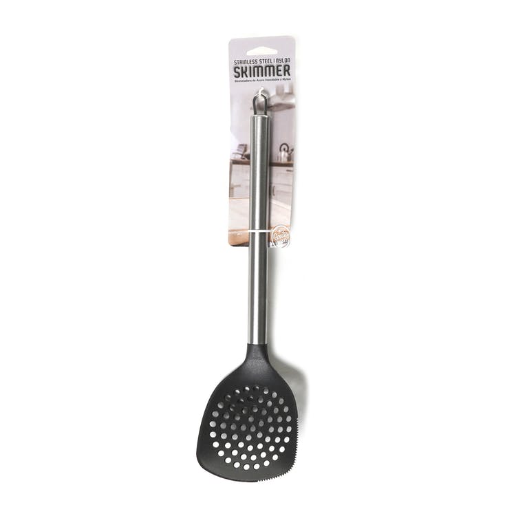 Nylon Kitchen Skimmers - Black 13.5" 2