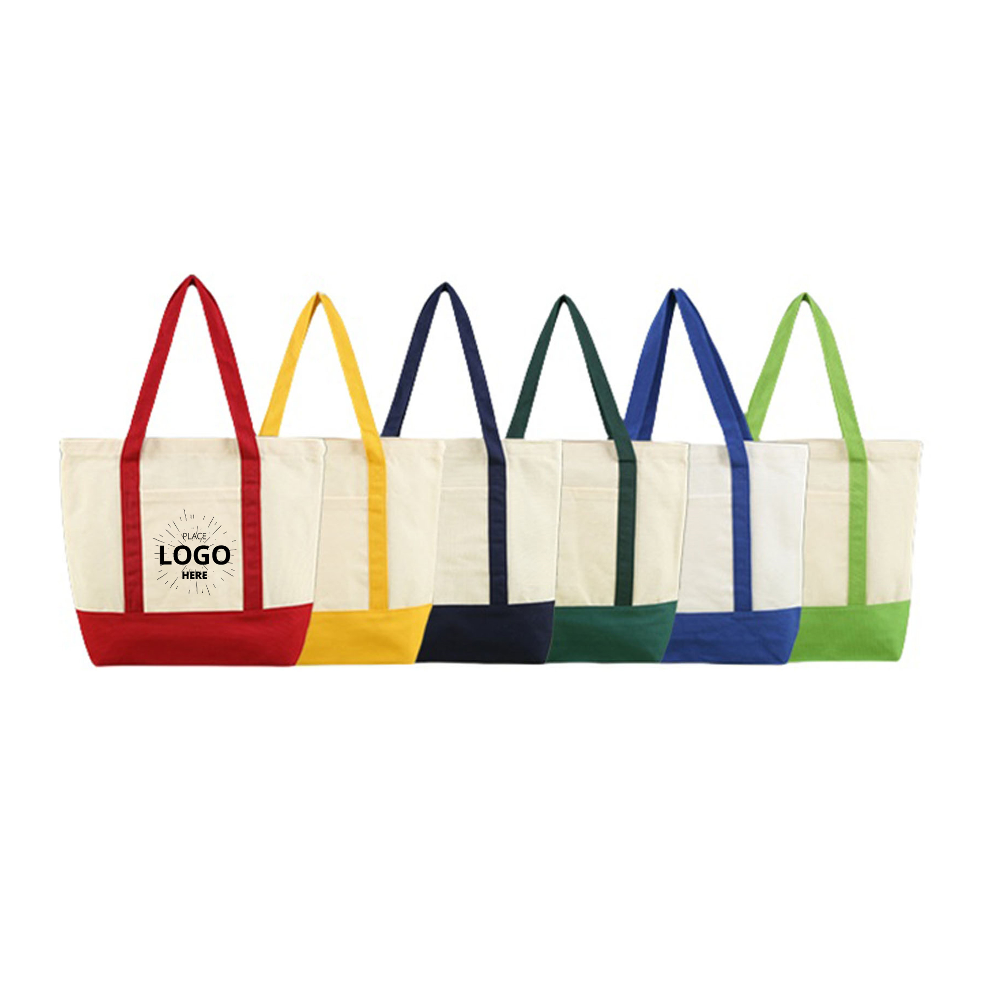 Canvas Shopping Shoulder Reusable Grocery Tote Bag, custom tote bag with logo imprint 3