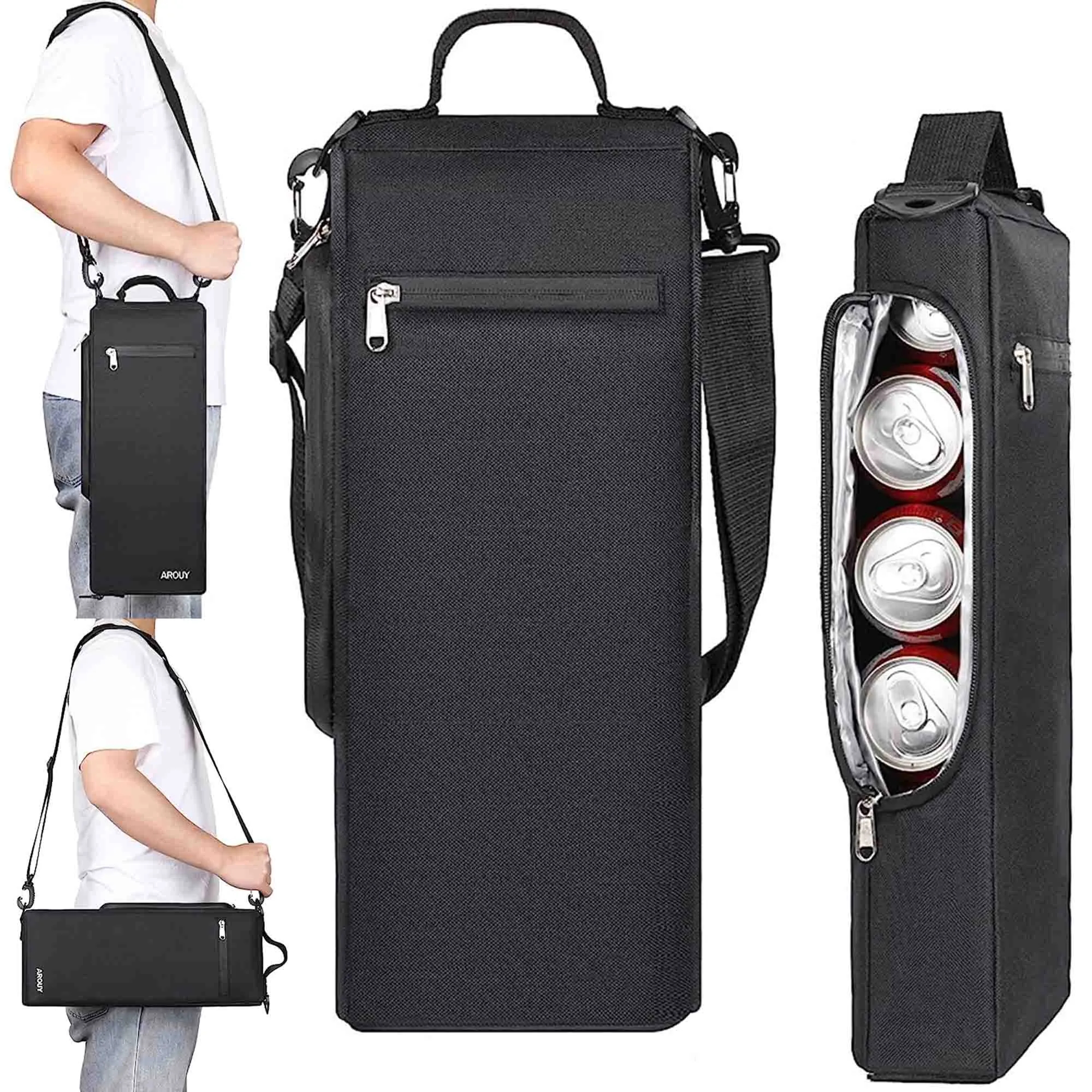 Golf Cooler Bag Holds a 6 Pack of Cans or Two Bottles Wine 2