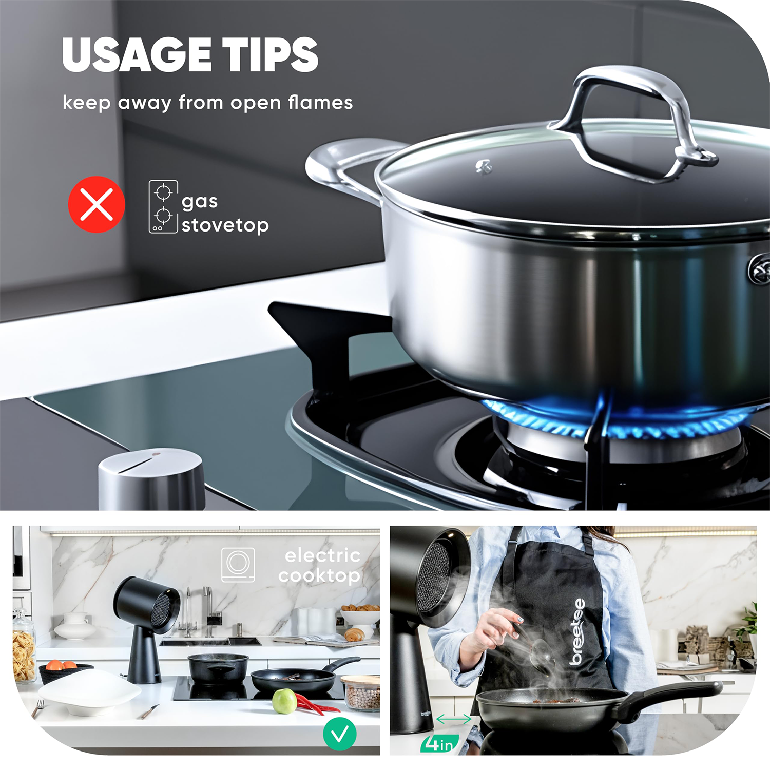 Mini Portable Range Hood - High Suction & Air Purification 8