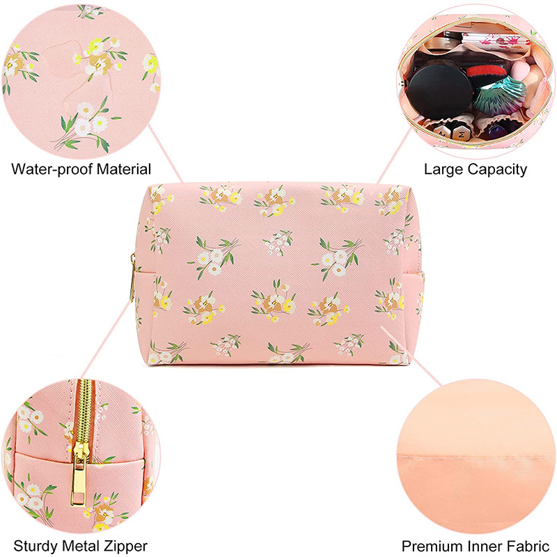 PU Leather Travel Cosmetic Bag 3