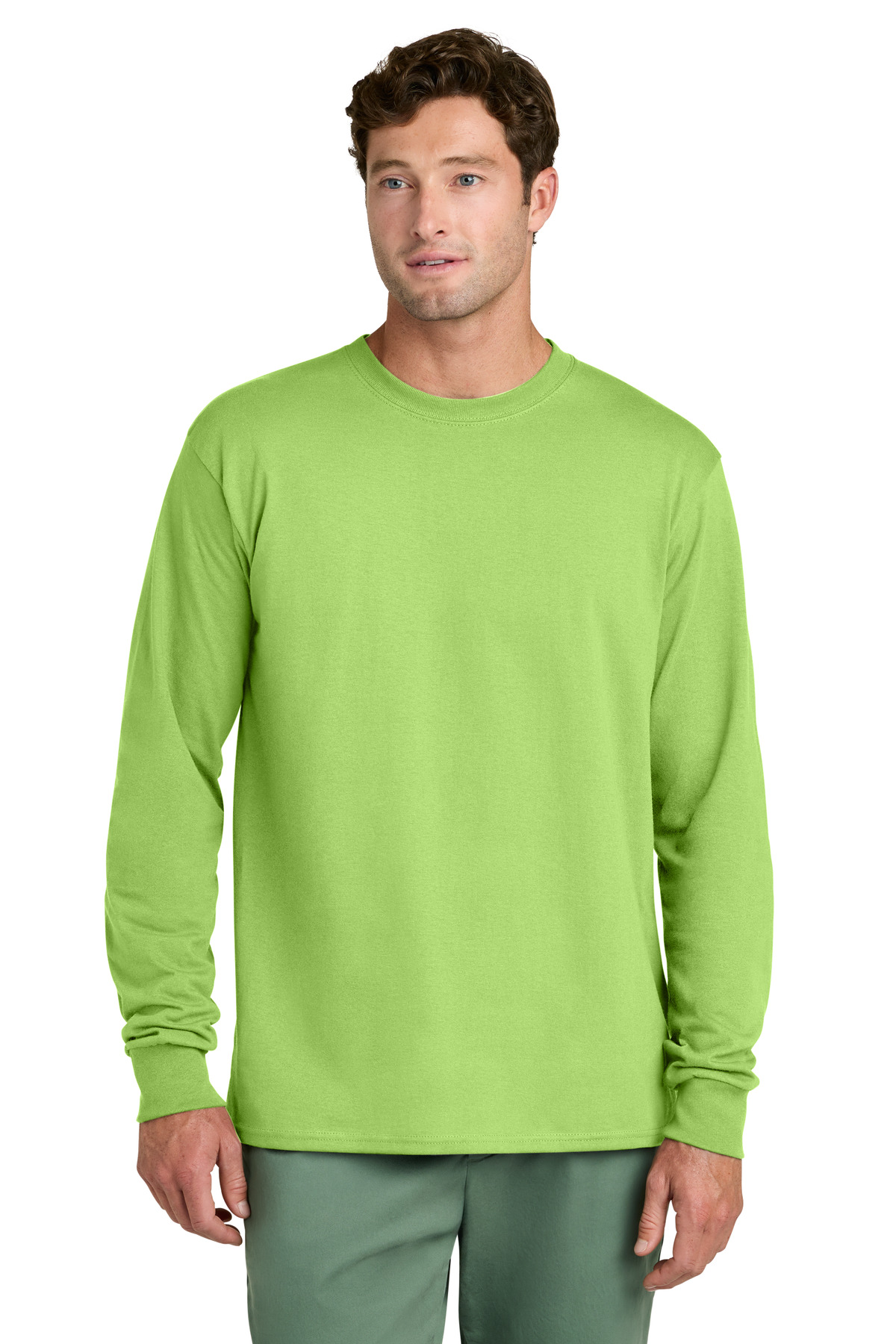 Port & Co Long Sleeve Core Cotton Tee. PC54LS 132