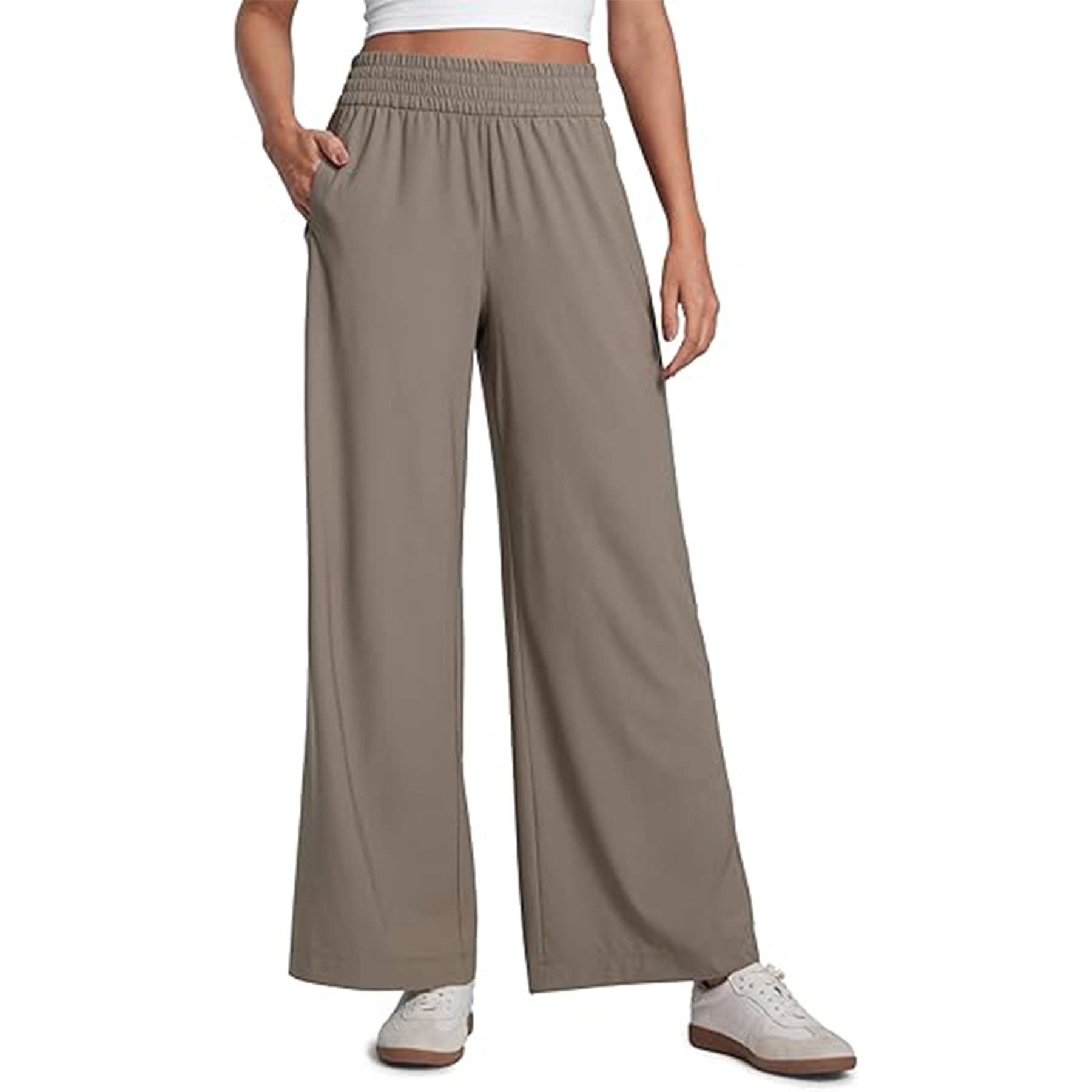 Lightweight Drapey Wide Leg Pants 8