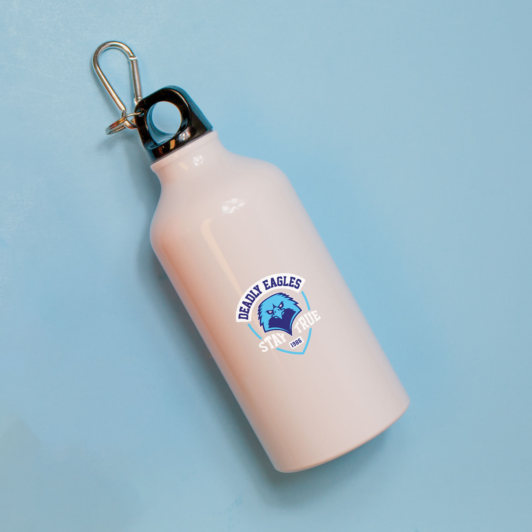500 Ml (17 Fl. Oz.) Aluminum Water Bottle With Carabiner 19