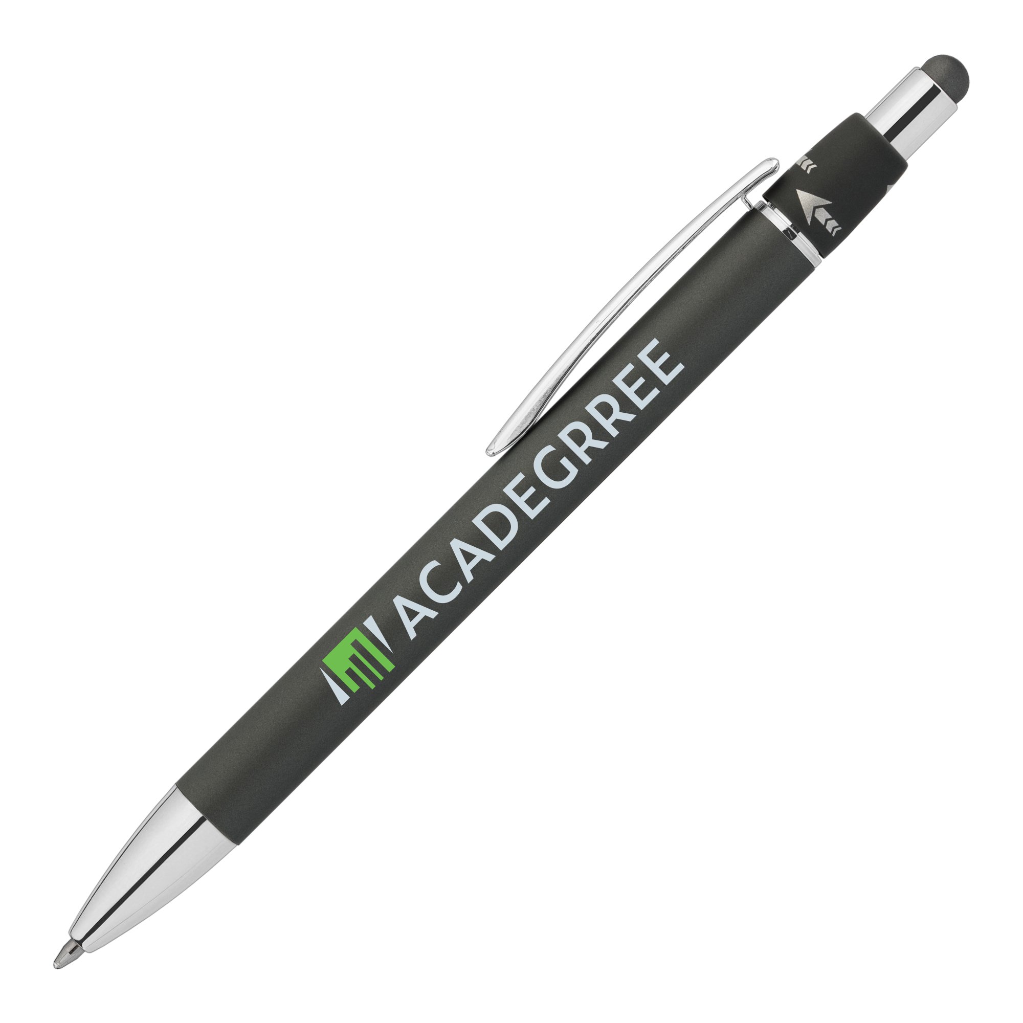 Orbit Spinner Chrome Metal Pen w/ Stylus 23